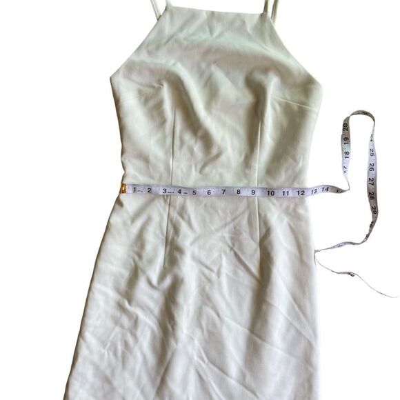 French Connection Whisper Light Square Neck Dress White Size 0 - Picture 13 of 14